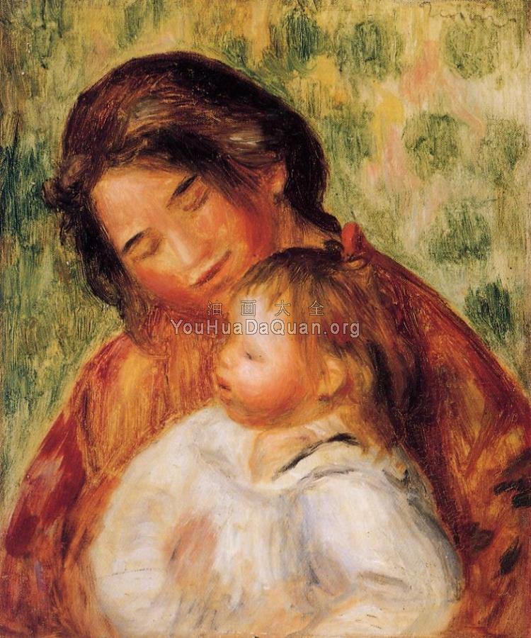 Woman and Child - 皮埃尔·奥古斯特·雷诺阿
